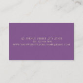 Carte De Visite Élégant Stylé Simple Professionnel,Points (Dos)