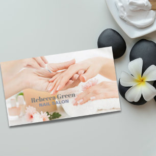 Carte De Visite Elégant Stylish Nail Artist Nail Salon Manicurist