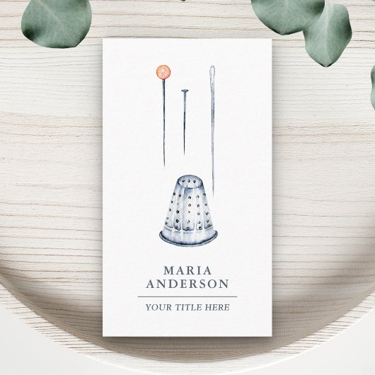 Carte De Visite Élégant support d'aiguilles à coudre