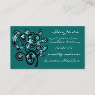 Carte de visite Elegant Swirl - Pers... - Personna