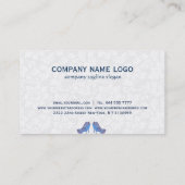 Carte De Visite Élégant talon de la chaussure de mode (Dos)