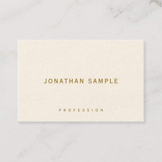 Carte De Visite Elegant Template Business Cards Gold Text Luxury (Devant)