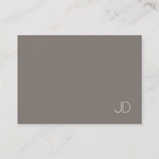 Carte De Visite Élégant tendance moderne Monogramme simple Modèle (Devant)
