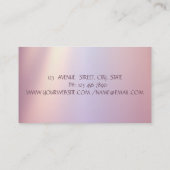 Carte De Visite Élégant Tendy Shiny, Lashes Parties scintillant, M (Dos)