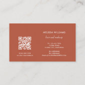 Carte De Visite Elegant Terracotta 3D Abstract Art (Dos)