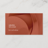 Carte De Visite Elegant Terracotta 3D Abstract Art (Devant)