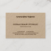 Carte De Visite Élégant texte désorganisé Entreprise Modèle modern (Dos)