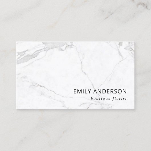 CARTE DE VISITE ÉLÉGANT TEXTURE MINIMALE EN MARBRE MODERNE PROFESS (Devant)