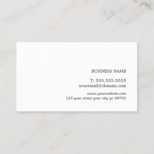 Carte De Visite Elégant texture simple Gris foncé Procureur (Dos)