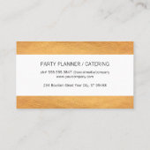 Carte De Visite Élégant Trappe Chic (Dos)