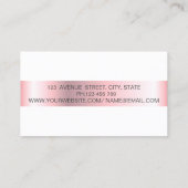 Carte De Visite Elégant Trendy Stripe Géométrique, Cadre (Dos)