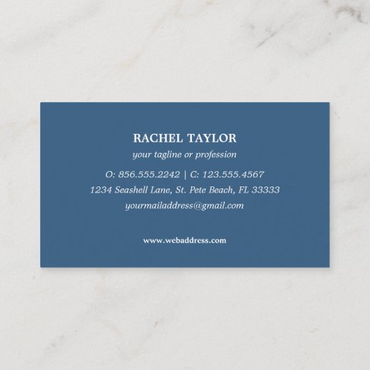 Carte De Visite Elégant Tropical Jellyfish rose bleu Plage Côte (Dos)