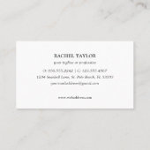 Carte De Visite Elégant Tropical Seahorse bleu rose Plage Côte (Dos)