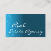 Carte De Visite Élégant Turquoise Étincelle Chic Parties scintilla (Devant)