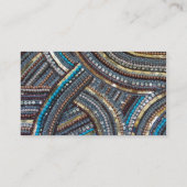 Carte De Visite Elégant turquoise paillée (Dos)