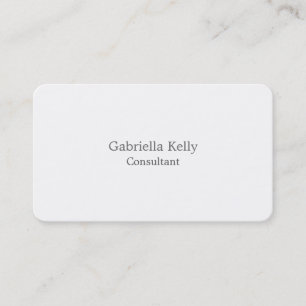 Carte De Visite Élégant unique simple créatif blanc à la mode