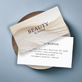 Carte De Visite Elégant, vagues, salon,