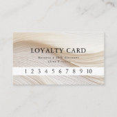 Carte De Visite Elégant, Vagues, Salon, Loyauté (Devant)