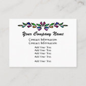 Carte De Visite Élégant Verre (Dos)