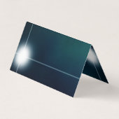 Carte De Visite Élégant Vert Bleu Plaine Propre (Dos)