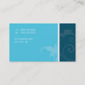 CARTE DE VISITE élégant verve organique (Dos)