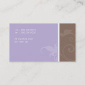 CARTE DE VISITE élégant verve organique (Dos)