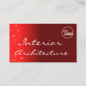 Carte De Visite Élégant vin rouge chic Parties scintillant étoiles (Devant)