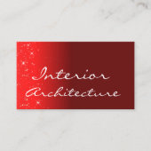 Carte De Visite Élégant Vin Rouge Parties scintillant Étoiles Prof (Devant)