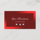 Carte De Visite Élégant Vin Rouge Sparkling Diamonds Professionnel (Devant)