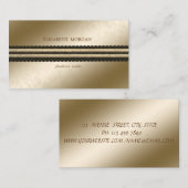 Carte De Visite Élégant vintage, Chic, Dentelle (Devant / Derrière)