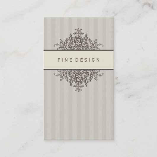 Carte De Visite ELEGANT VINTAGE jolie renaissance (Devant)