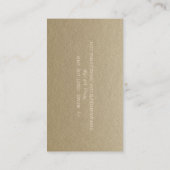 Carte De Visite Elégant Vintage, Kraft, Dentelle, Ciseaux (Dos)