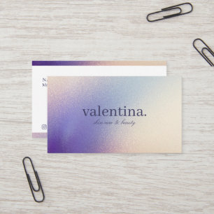 Carte De Visite Elégant Violet & Champagne Parties scintillant Maq