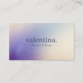 Carte De Visite Elégant Violet & Champagne Parties scintillant Maq (Devant)