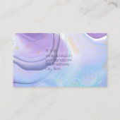 Carte De Visite Elégant violet clair violet pastel designer (Dos)