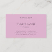 Carte De Visite Élégant violet moderne simple Modèle professionnel (Dos)