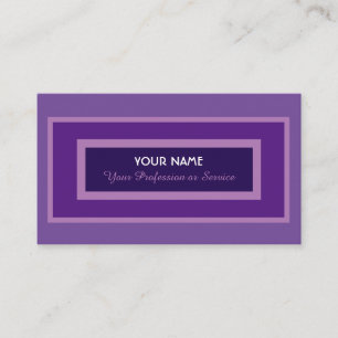 Carte de visite élégant violet noble