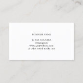 Carte De Visite Élégant violet Turquoise Lotus Icon Yoga (Dos)