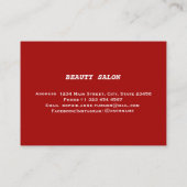 Carte De Visite Elégant Vous Souhaite Un Joyeux Monogramme DE NOËL (Dos)