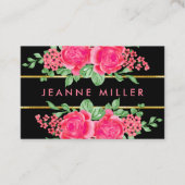 Carte De Visite Élégant Wedding planner Fuchsia rose (Devant)