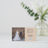 Carte De Visite Elégant wedding planner professionnel (Debout devant)