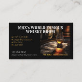 Carte De Visite Elégant Whisky Room (Devant)