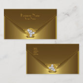 Carte de visite Elegant Wild Gold Black Purge (Devant / Derrière)