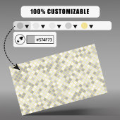 Carte De Visite Elegant Yellow & Gray Geometric Squares