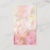 Carte De Visite Elégant yoga moderne aquarelle vive (Dos)