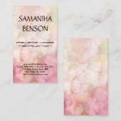 Carte De Visite Elégant yoga moderne aquarelle vive (Devant / Derrière)