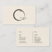 Carte De Visite Elégant Zen (Devant / Derrière)