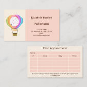 Carte De Visite ElegantCharming Pediatrician Nomination Card (Devant / Derrière)