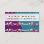 Carte de visite élégante (Dos)