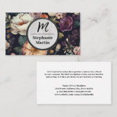 Carte De Visite Elégante aquarelle | Pierre (Devant / Derrière)